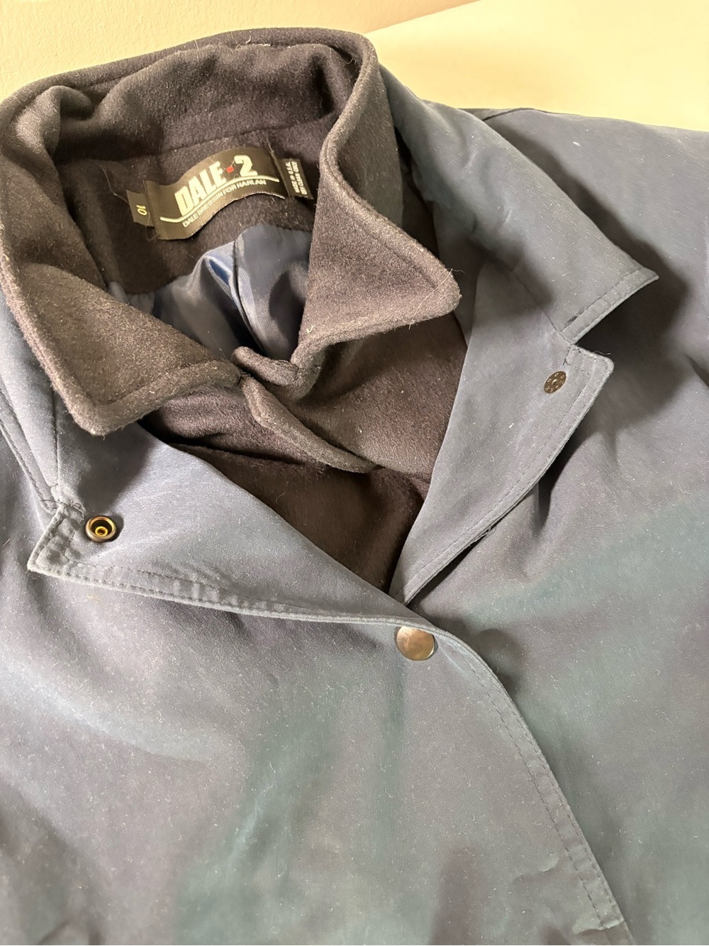 Women’s Navy Button-Front Jacket - Picture 3 of 7